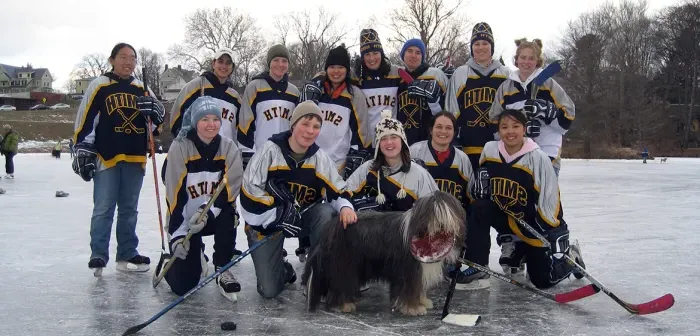 Team photo of the Ice Hockey Club