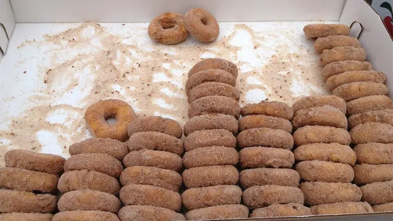 Atkins cider donuts from Staff Council cider and donuts event